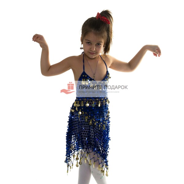 Карнавальный восточный костюм, 2 предмета: топ, юбка, 6-10 лет, цвета МИКС